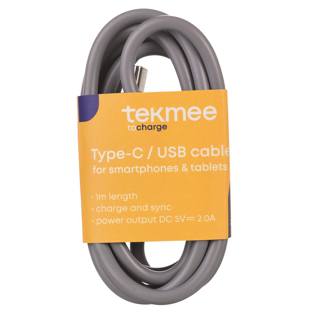 TEKMEE Ladekabel Type C 1m