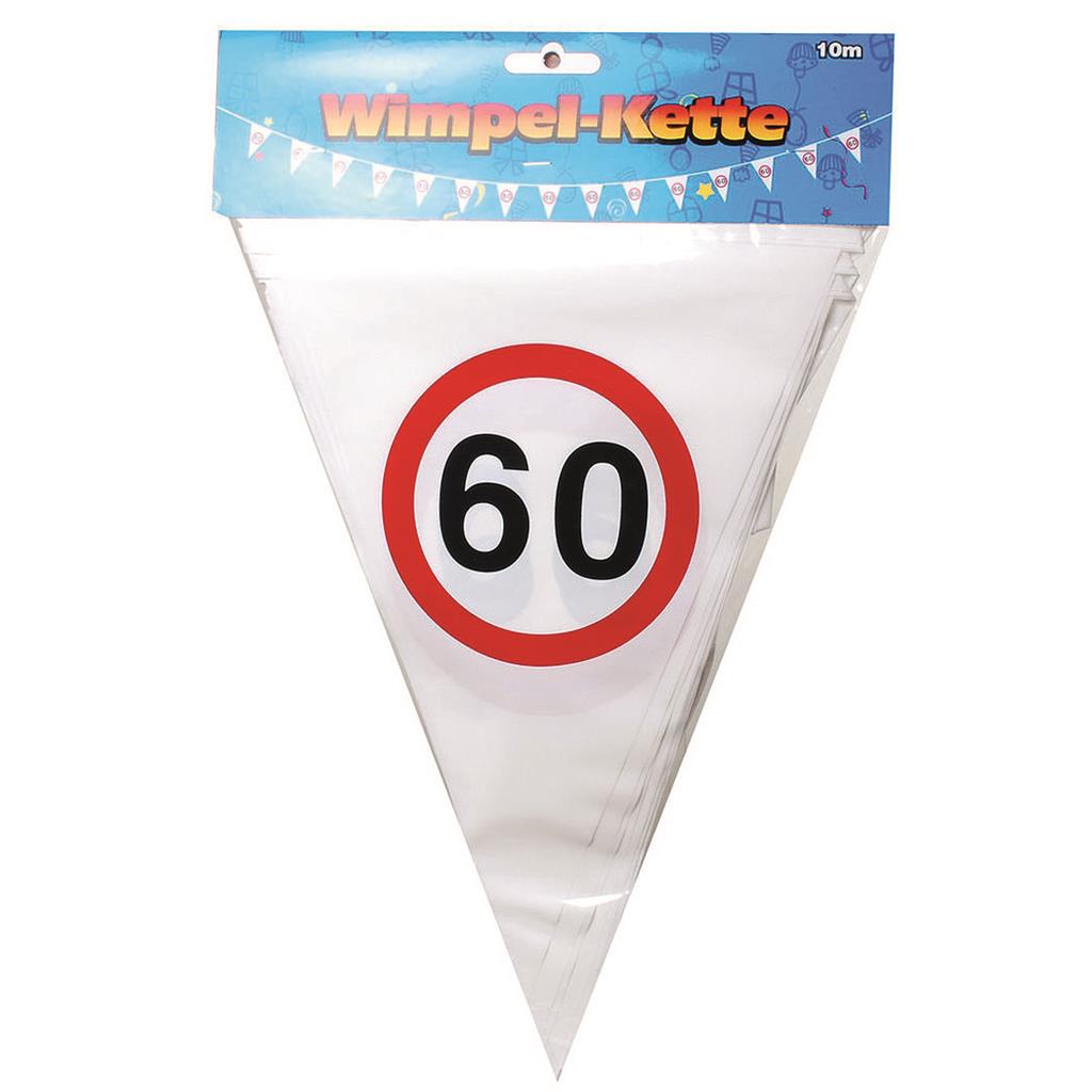 Wimpel-Girlande "60" 10m