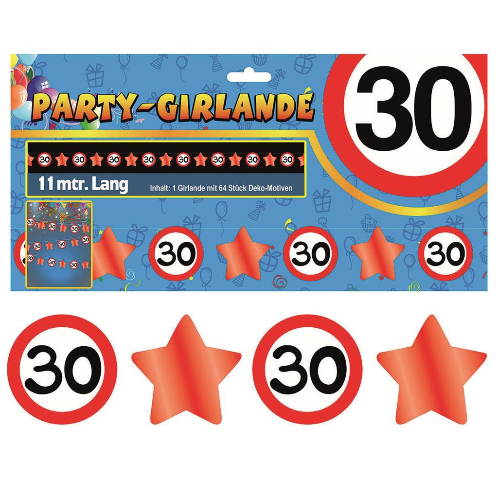 Party-Sternen-Girlande "30"