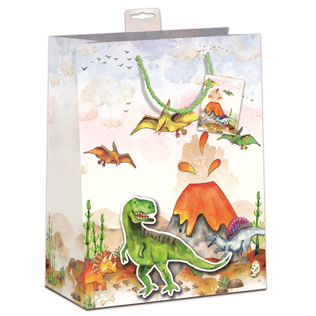 Geschenktasche "Dinosaurier" mittel