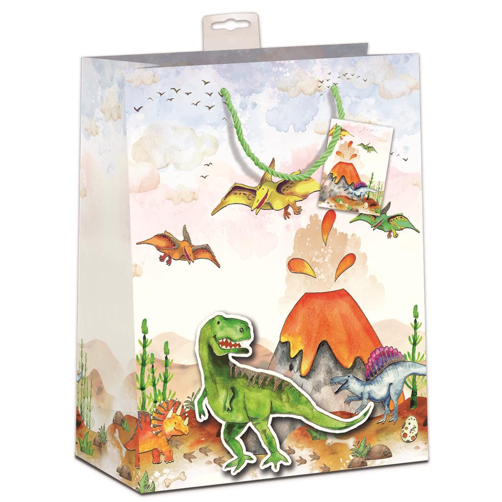 Geschenktasche "Dinosaurier" groß