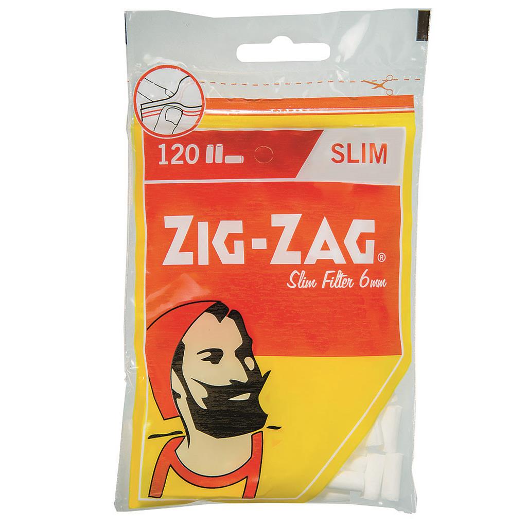 ZIG-ZAG Spezial Drehfilter slim 6mm, 120 Stück