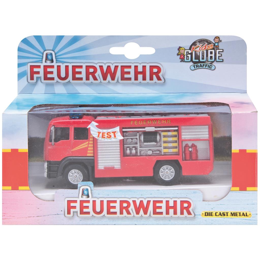 Feuerwehrauto mit Licht & Sound, 13cm