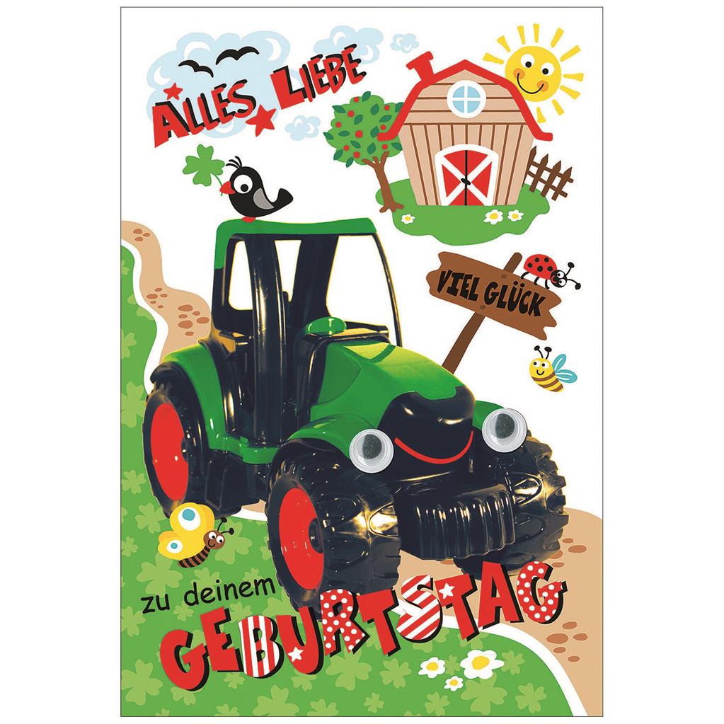 Bil. Geburtstag Kinder Traktor