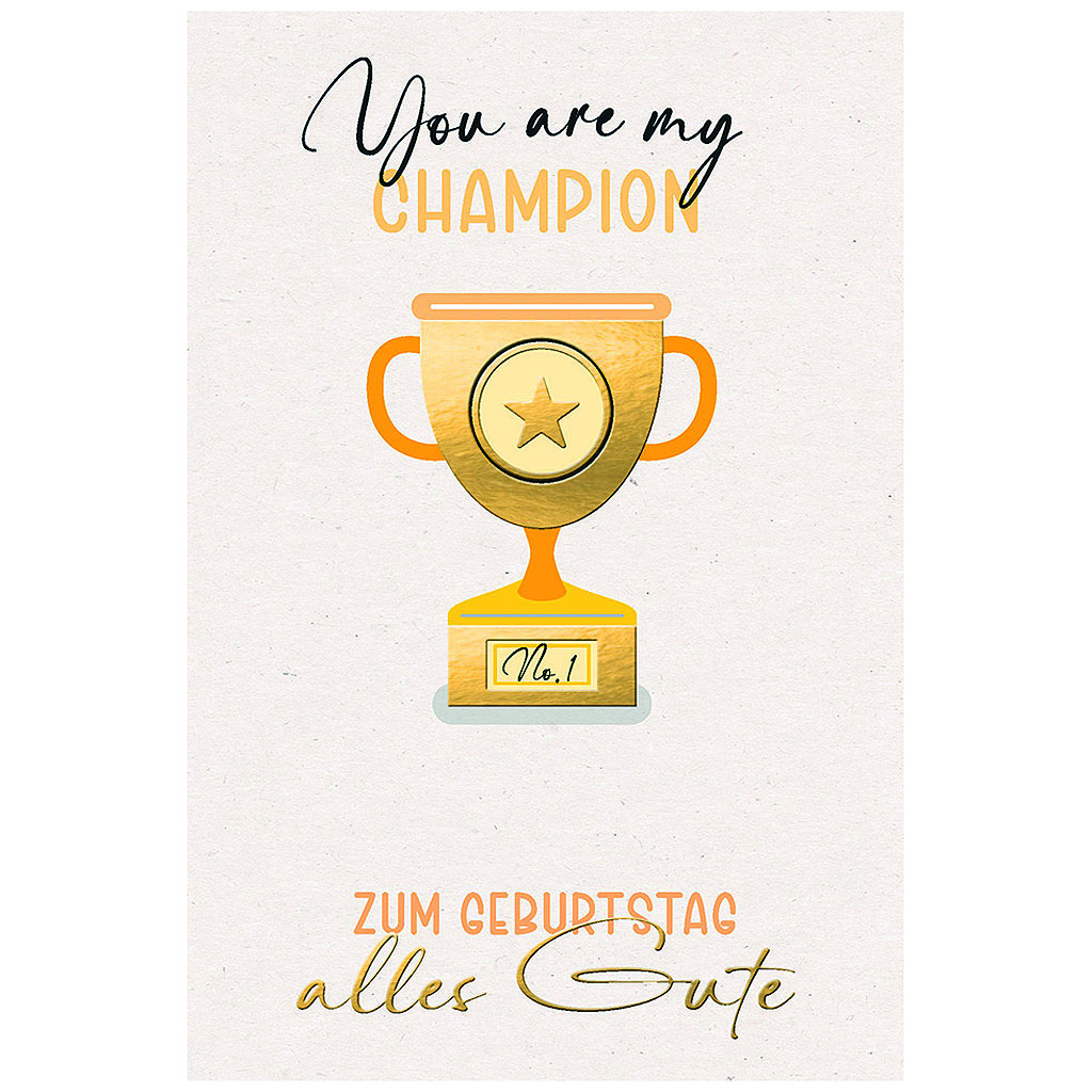 Bil. Geburtstag Champion Pokal