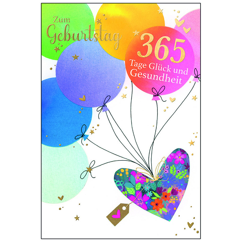 Bil. Geburtstag Herz, Luftballons