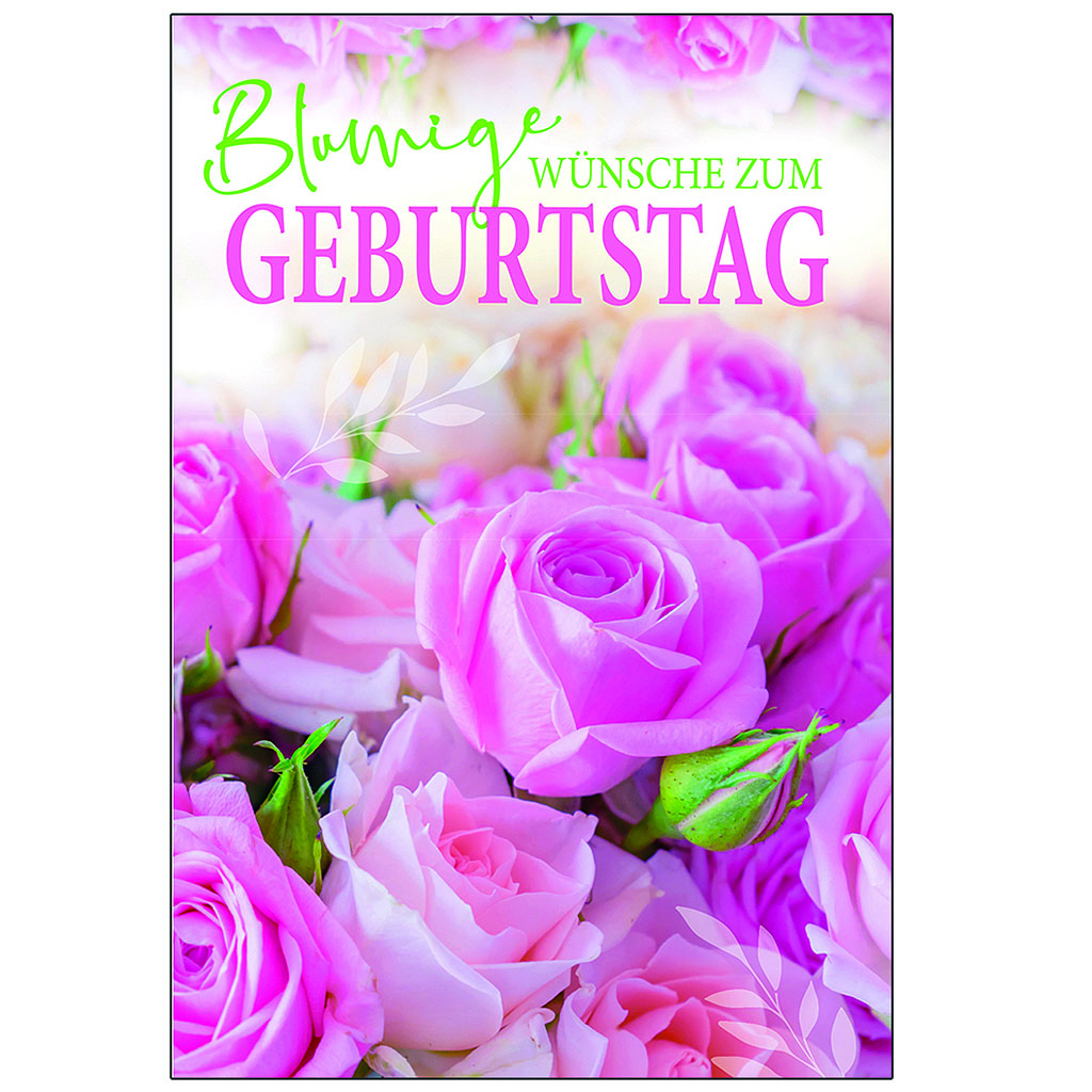 Bil. Geburtstag Rosen rosa