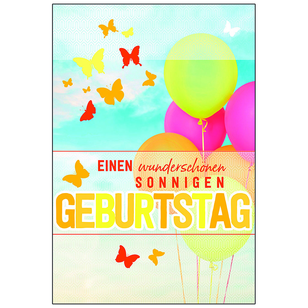 Bil. Geburtstag Schmetterling, Luftballons