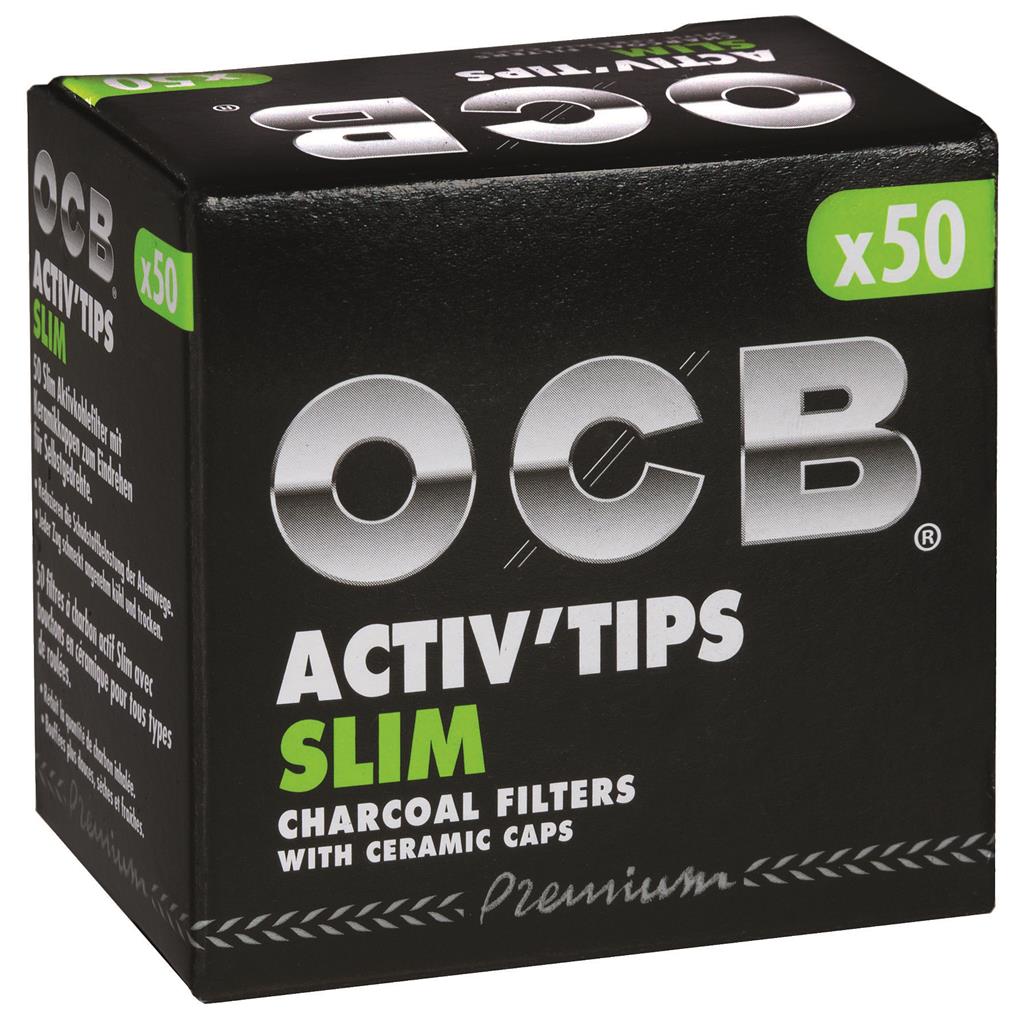 OCB Activ´Tips Slim Filter 7mm, 50 Stück