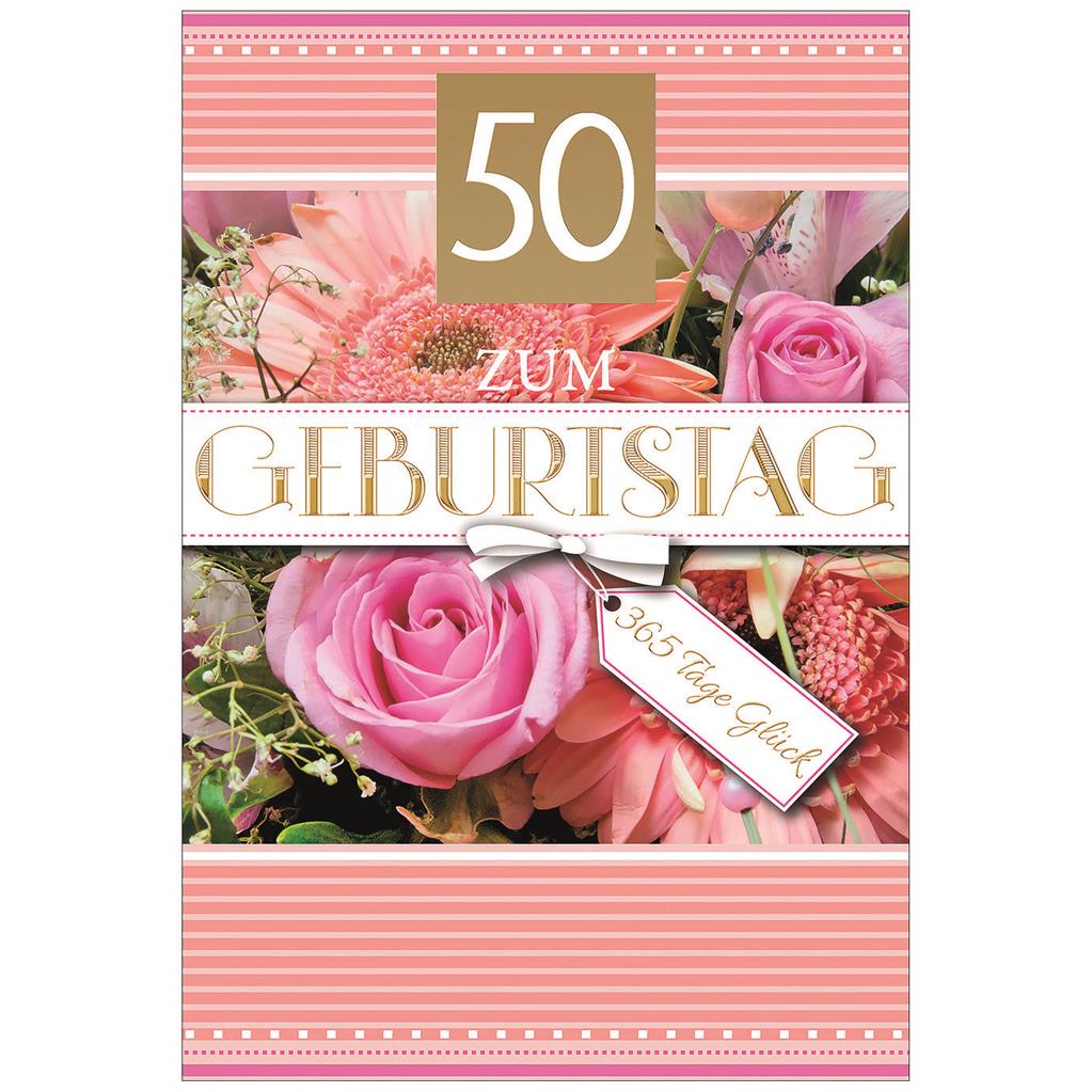 Bil. Geburtstag 50 Blumenstrauß