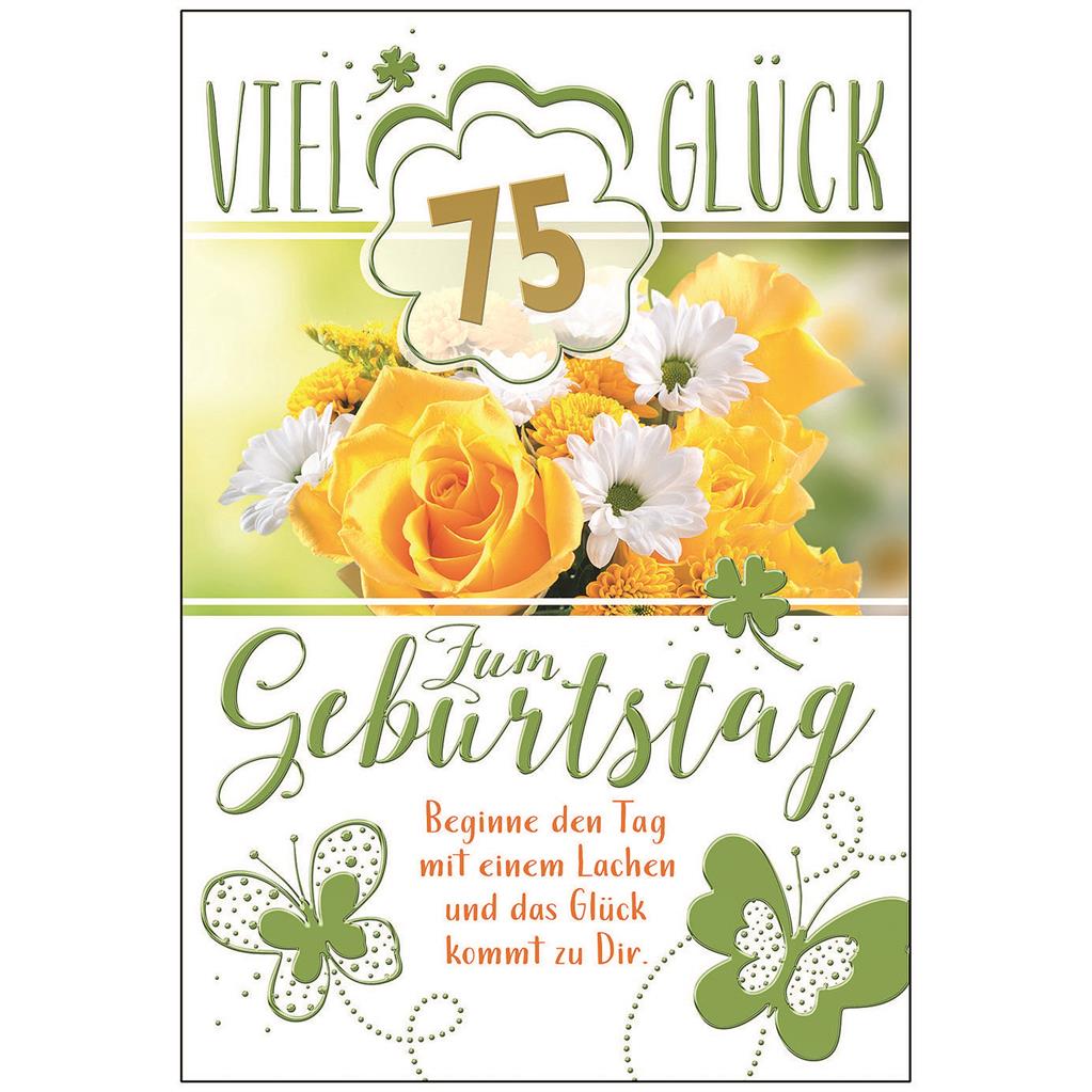 Bil. Geburtstag 75 Blumenstrauß