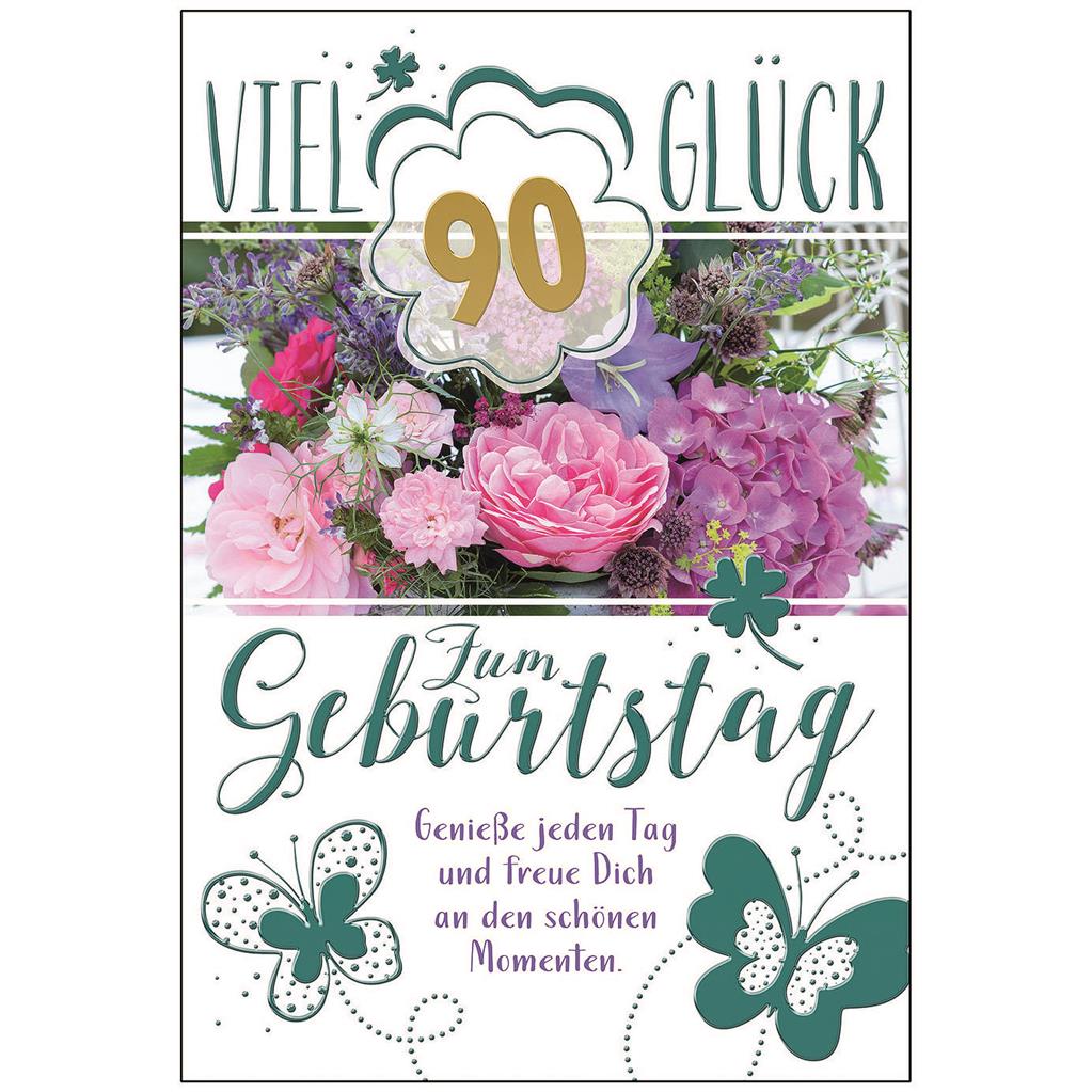 Bil. Geburtstag 90 Blumenstrauß