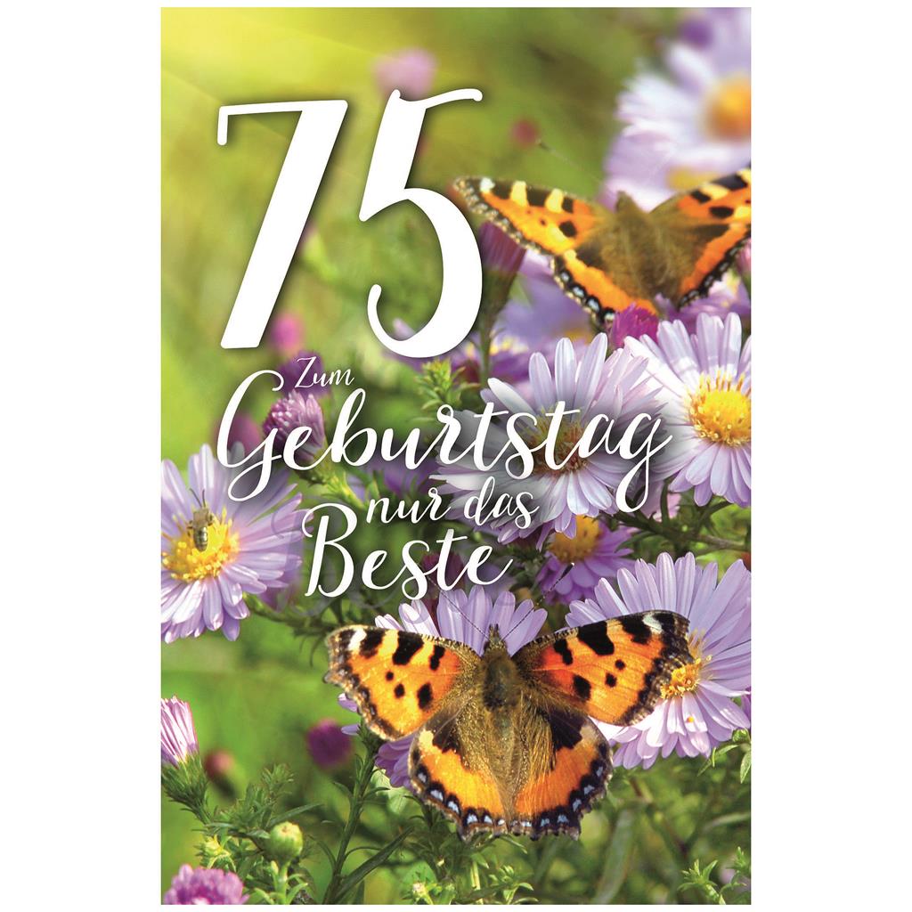 Bil. Geburtstag 75 Schmetterling