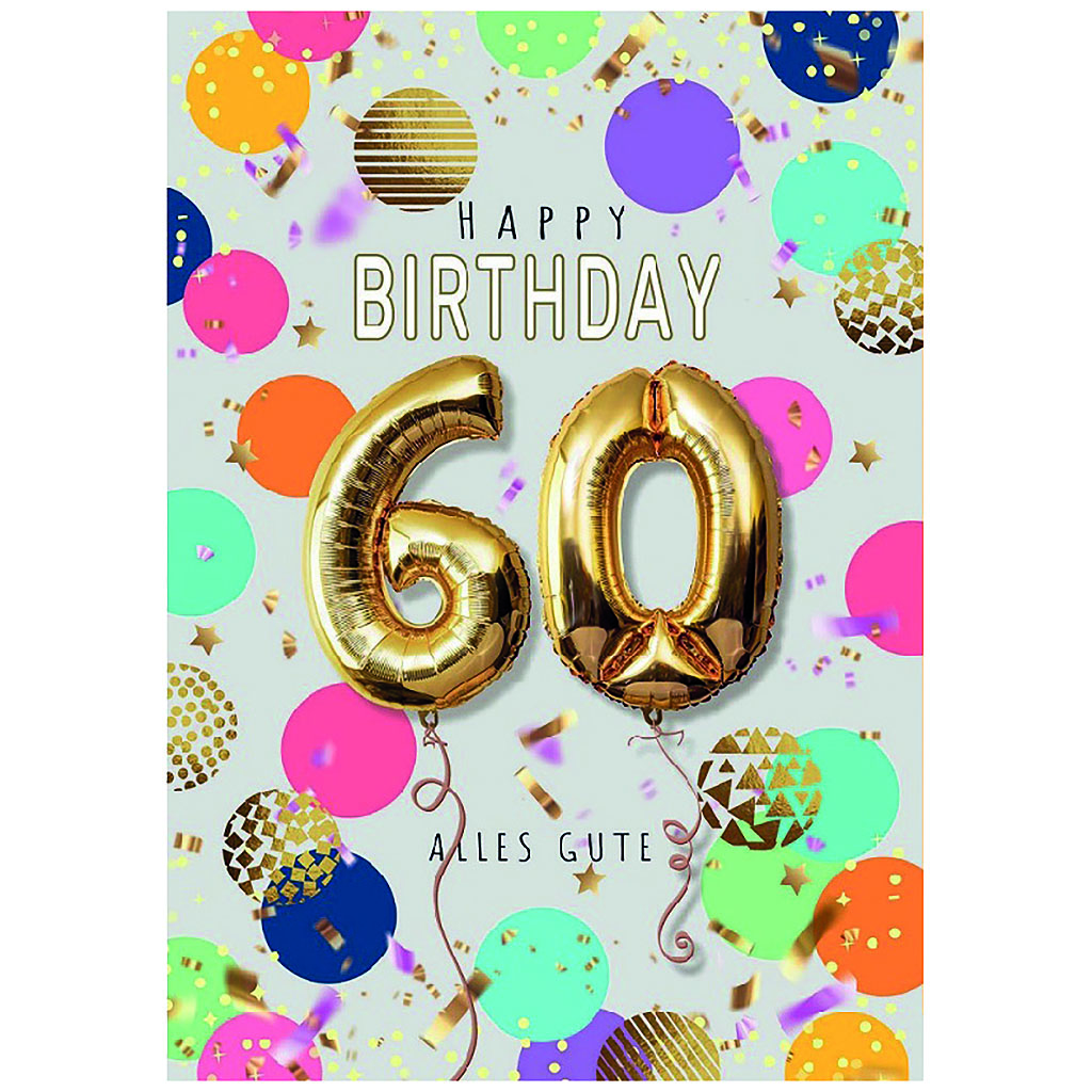 Bil. Geburtstag 60 Luftballons