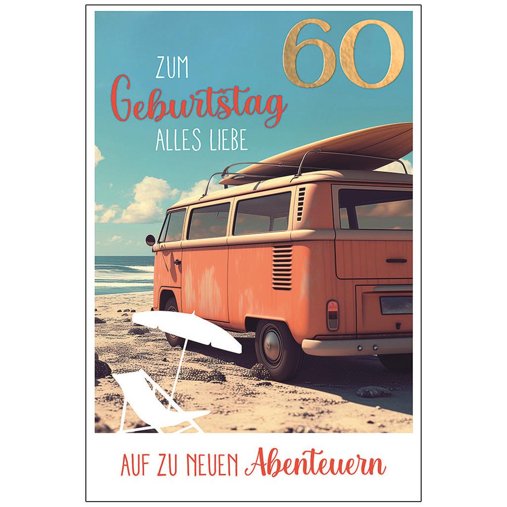 Bil. Geburtstag 60 VW Bus