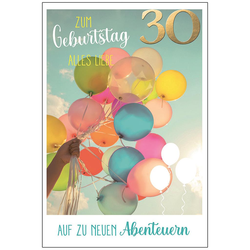 Bil. Geburtstag 30 Luftballons