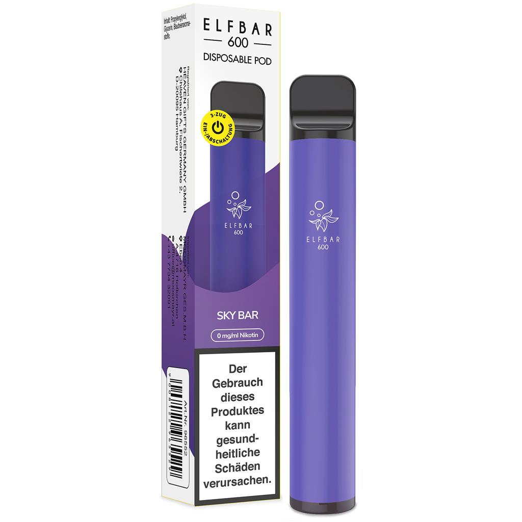 ELFBAR 600 Sky Bar 0mg, NF