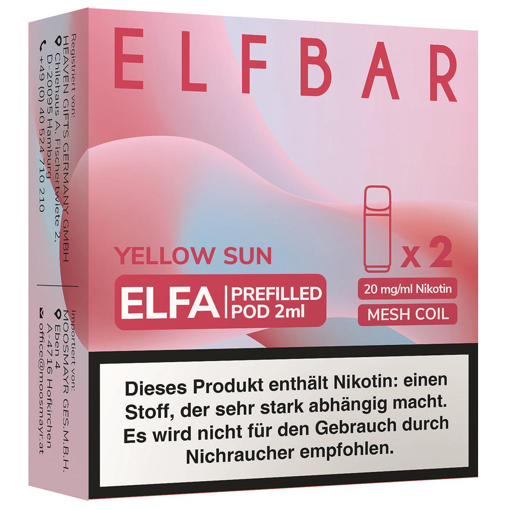 ELFA Pods Yellow Sun, 20mg 2er