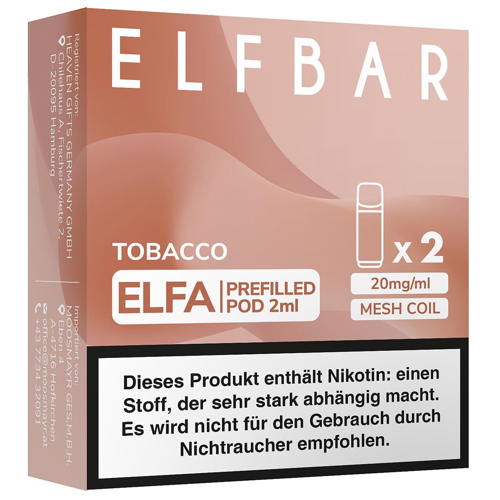 ELFA Pods Tobacco US, 20mg 2er