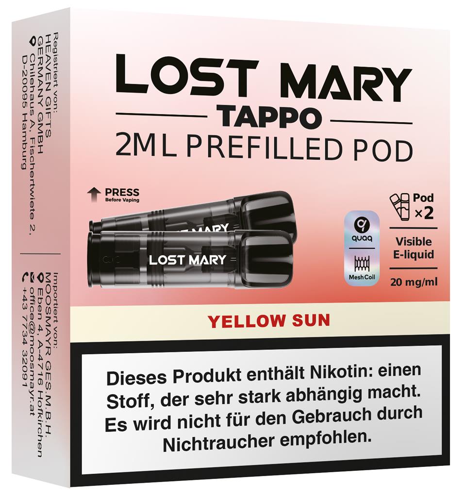Lost Mary Tappo Pods 2er - "Yellow Sun"