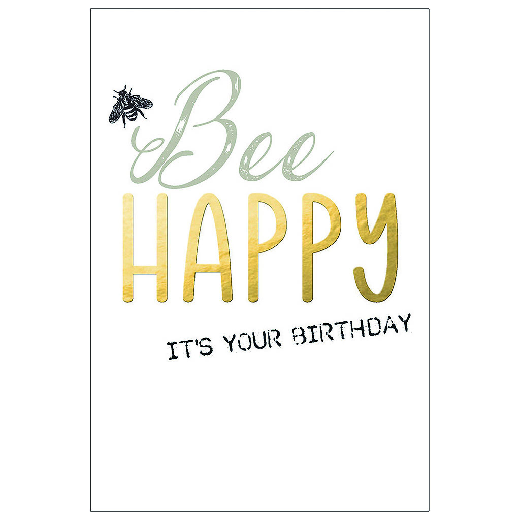 Bil. Geburtstag Bee happy