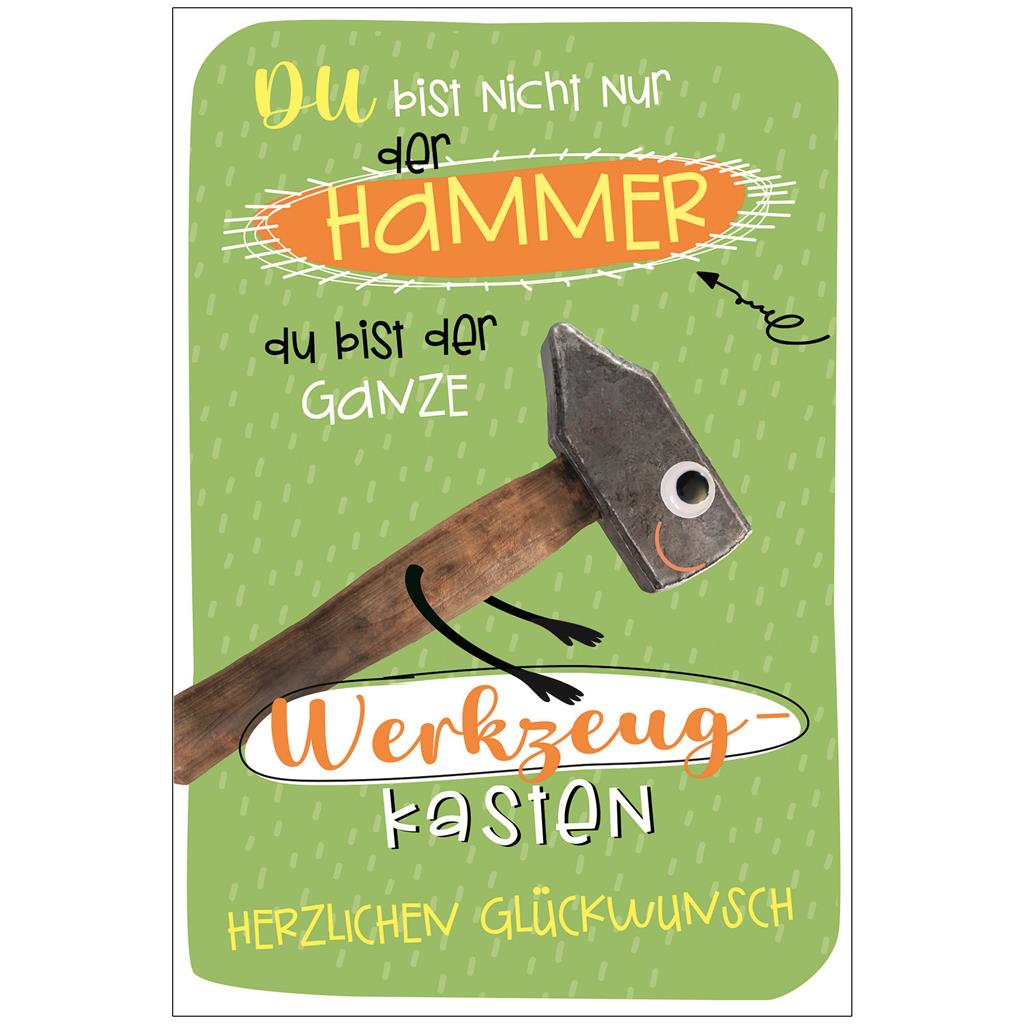 Bil. Geburtstag - Hammer mit Kulleraugen
