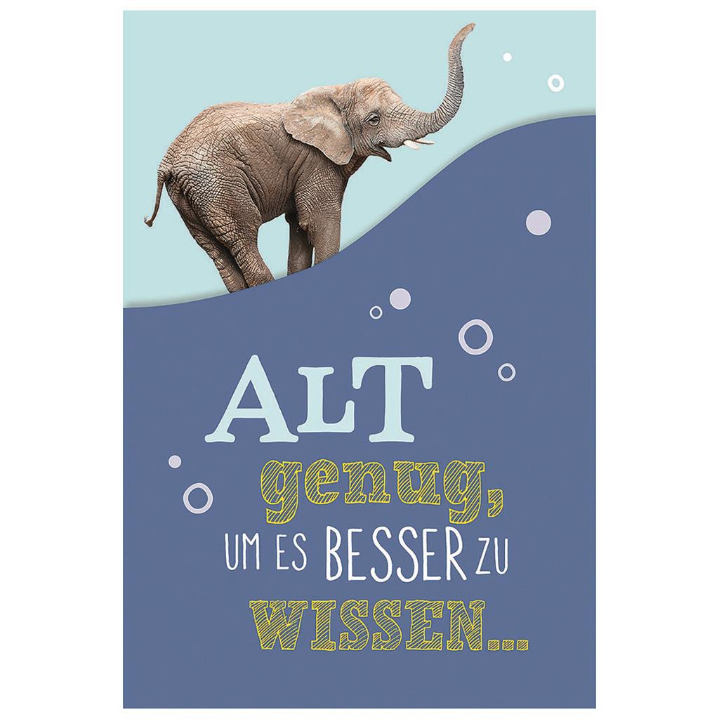 Bil. Geburtstag Elefant auf Zitrone