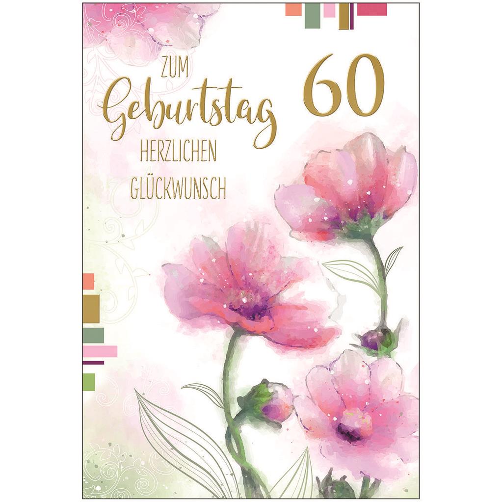 Bil. Geburtstag 60 Blumen