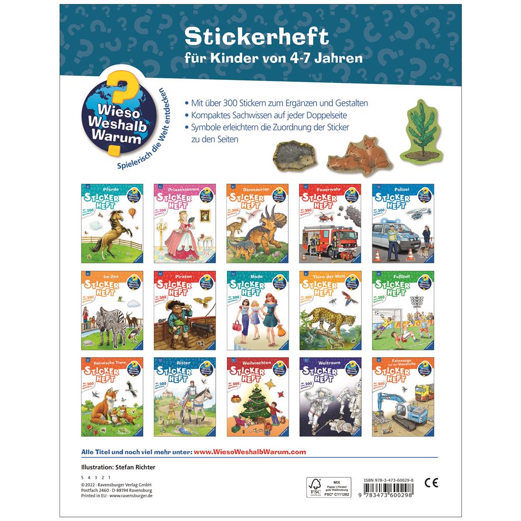 Rav. WWW Stickerheft: Im Wald