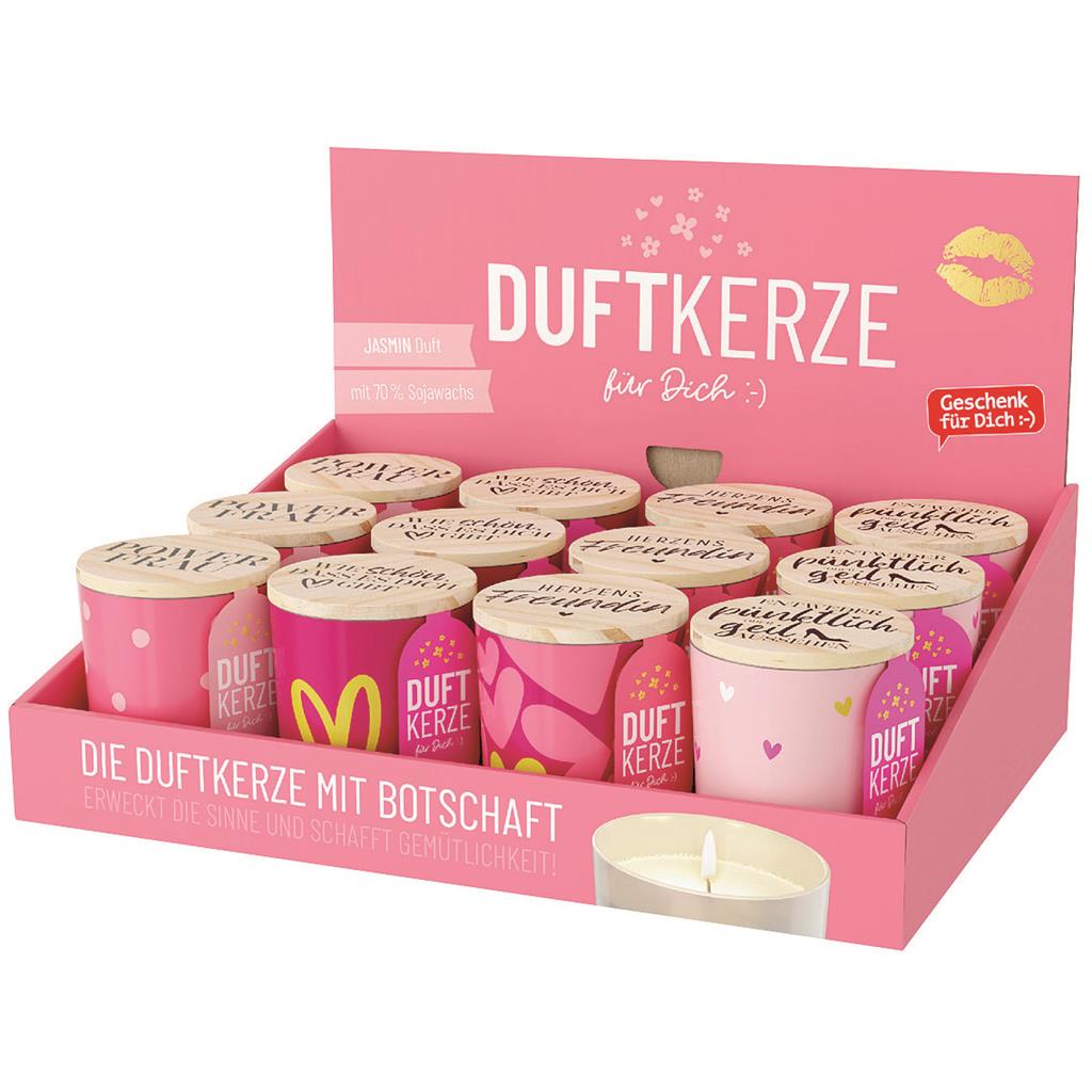 Duftkerze Display 4x3 Mädels