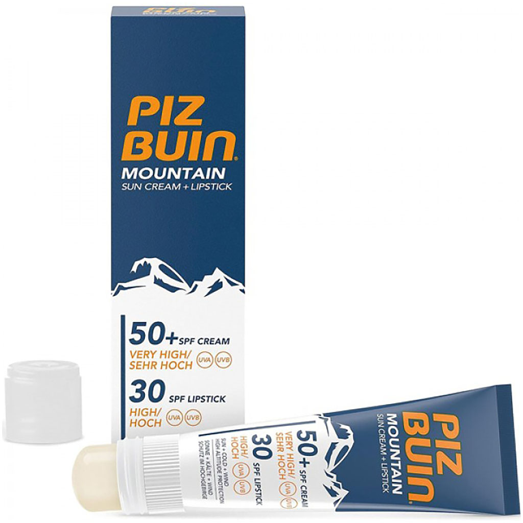 Piz Buin Mountain Creme + Lippenstift LSF50