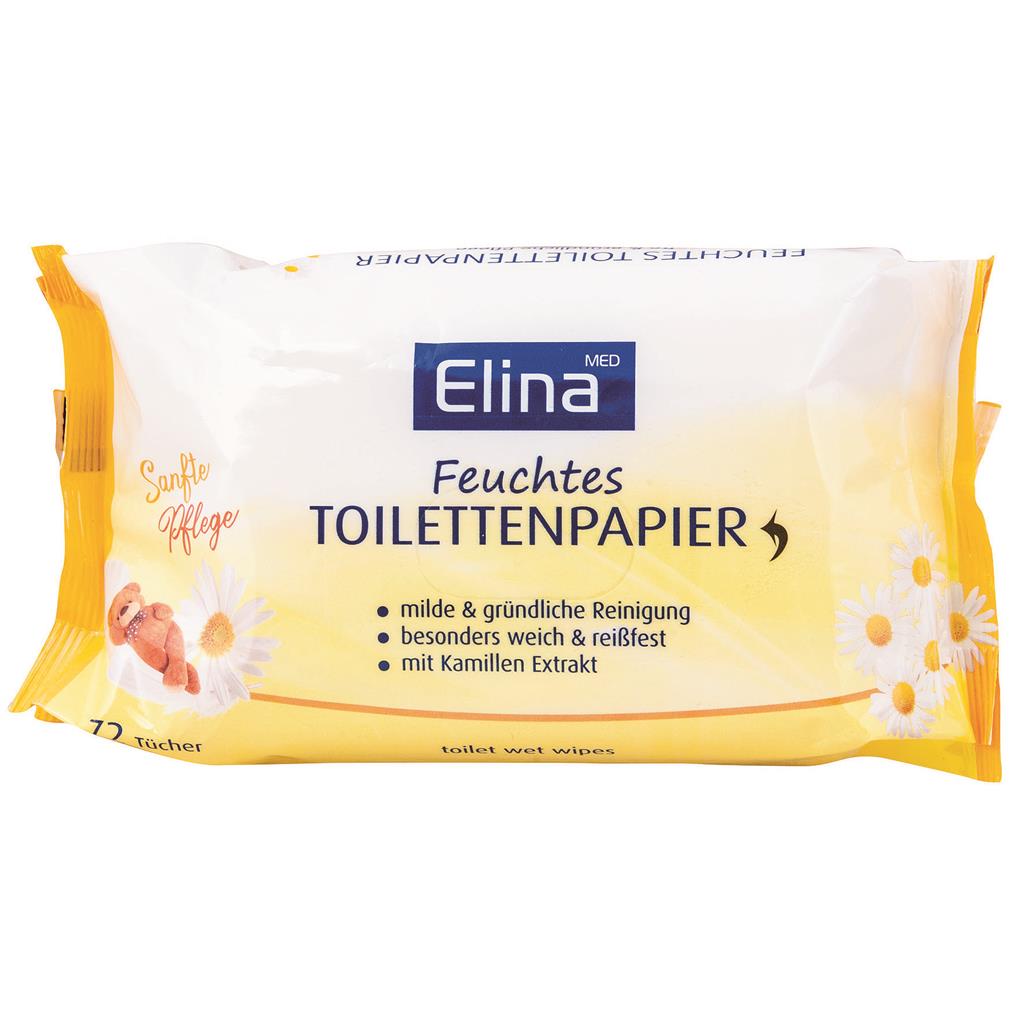 Toilettenpapier ELINA Kamille feucht, 72er