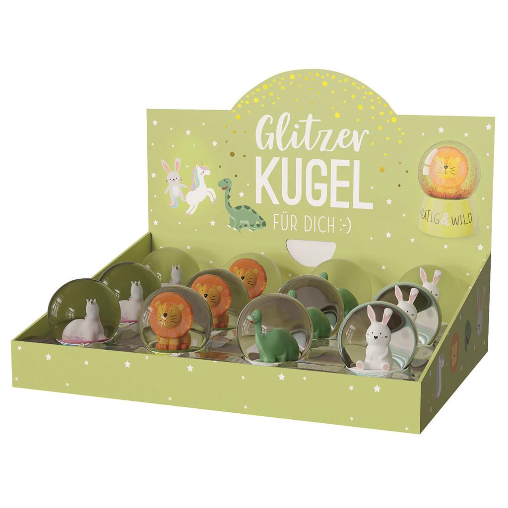 Glitzerkugel Display 4x3 Lieblinge