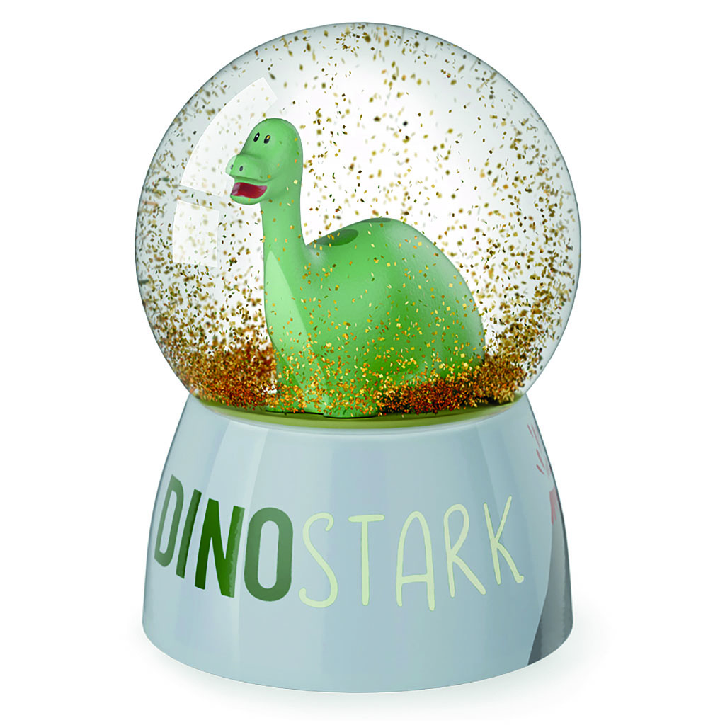 Glitzerkugel Dino