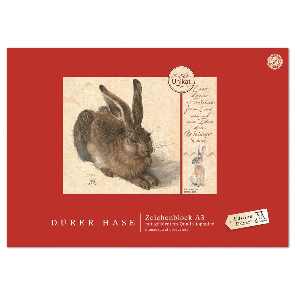 Zeichenblock A3 "Dürer Hase"