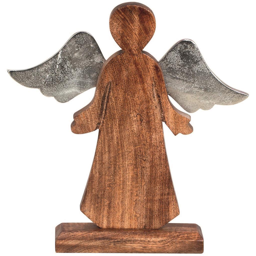 Holz-Engel auf Sockel 30,5cm
