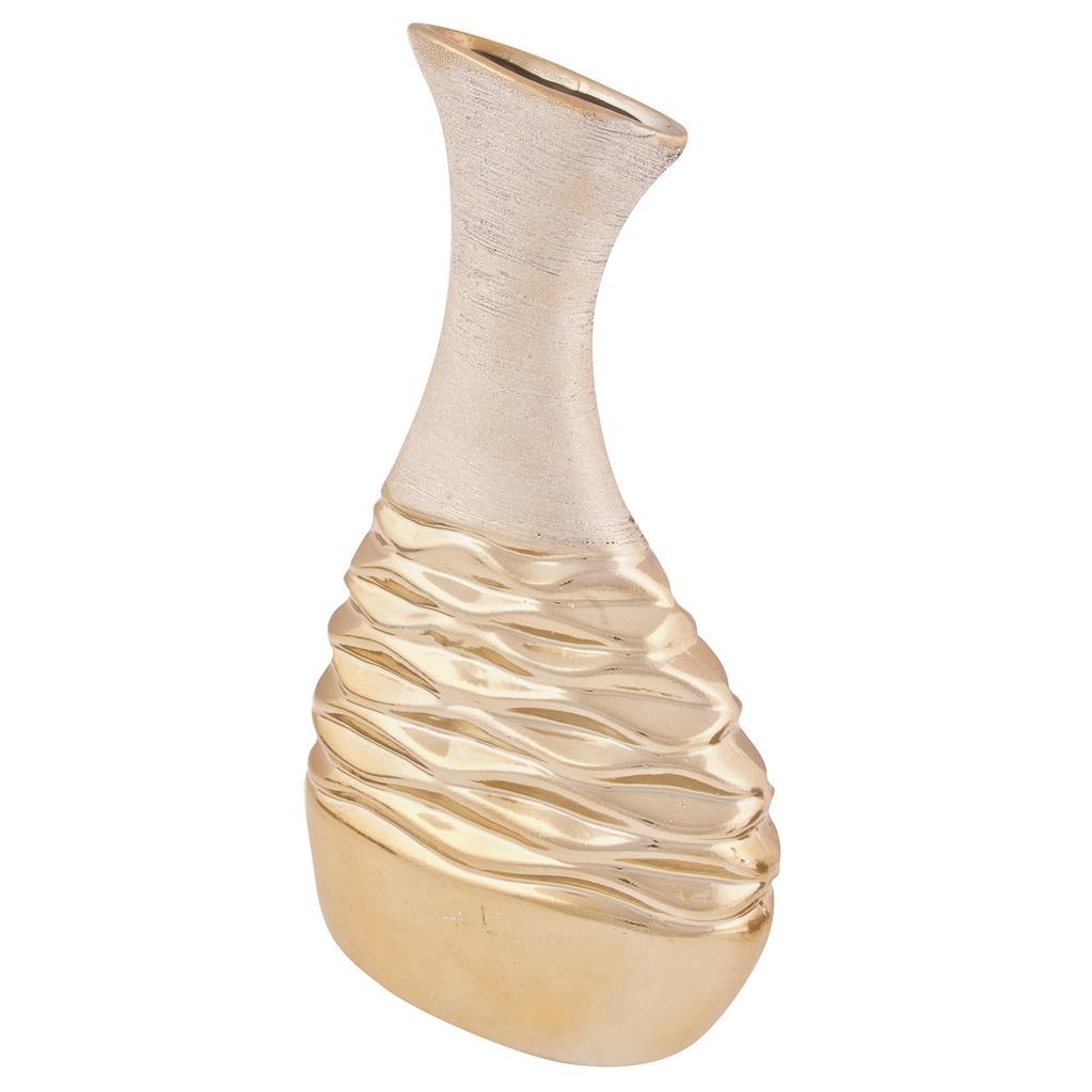 Vase gold/creme 28cm