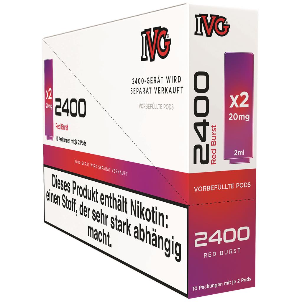 IVG 2400 Pods, 2x2ml - Red Burst