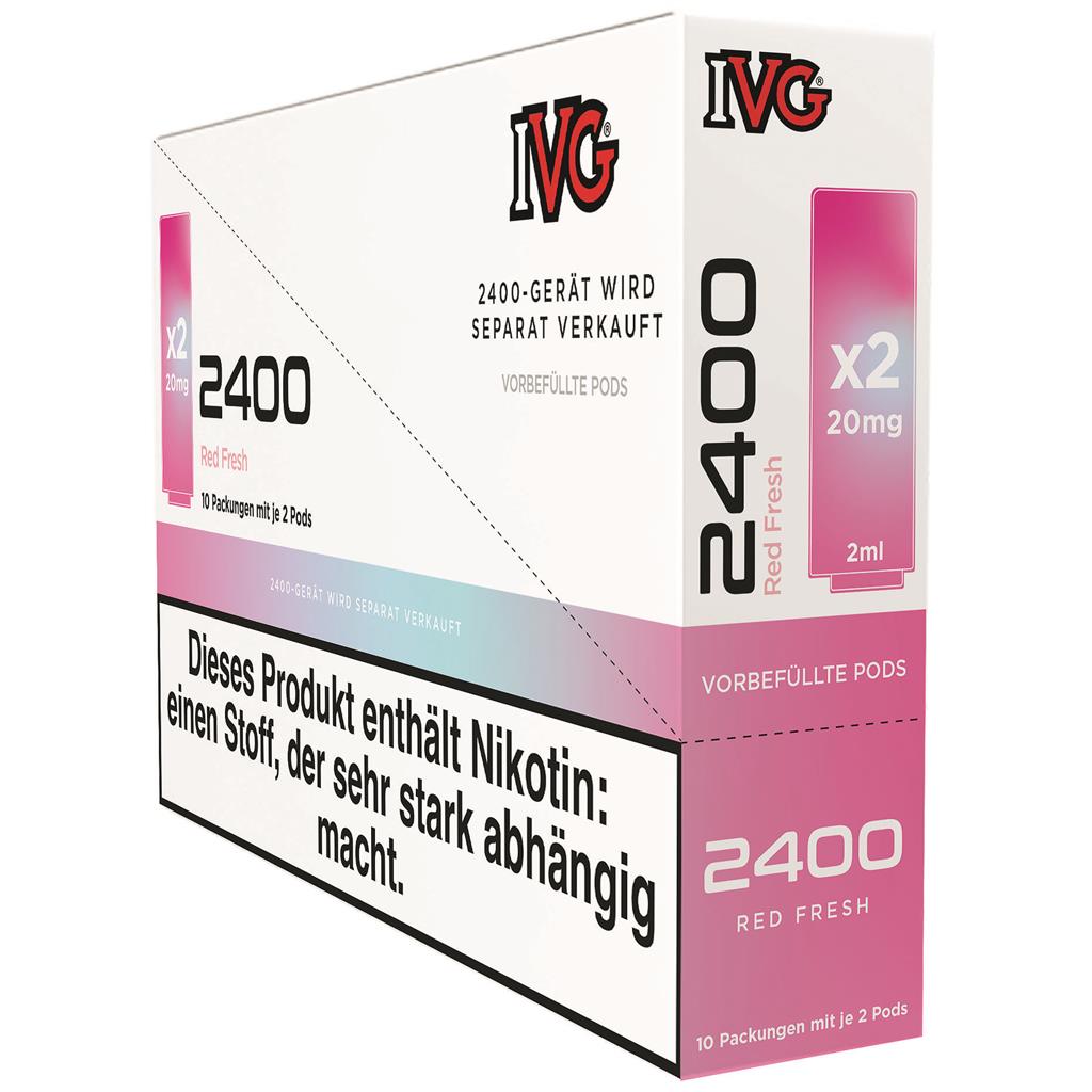 IVG 2400 Pods, 2x2ml - Red Fresh