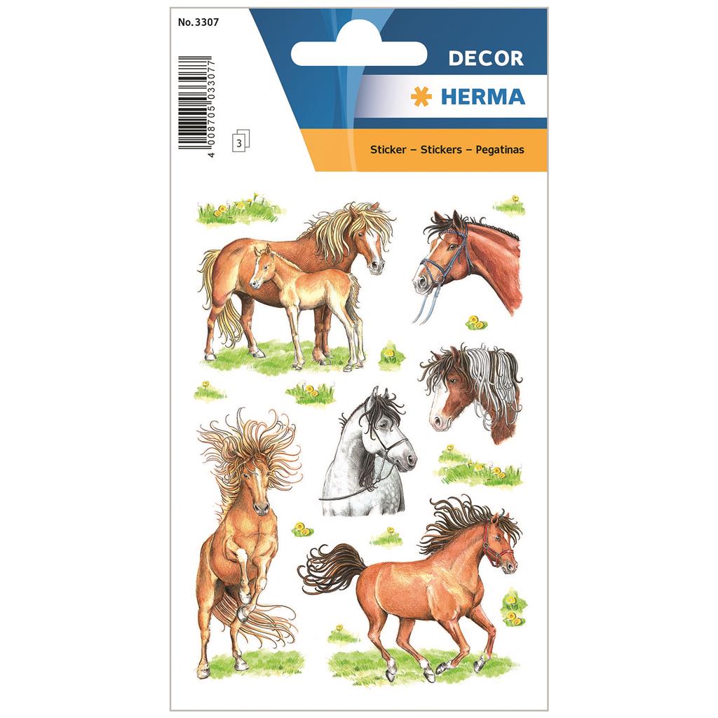 Sticker Decor Pferde, 3 BL
