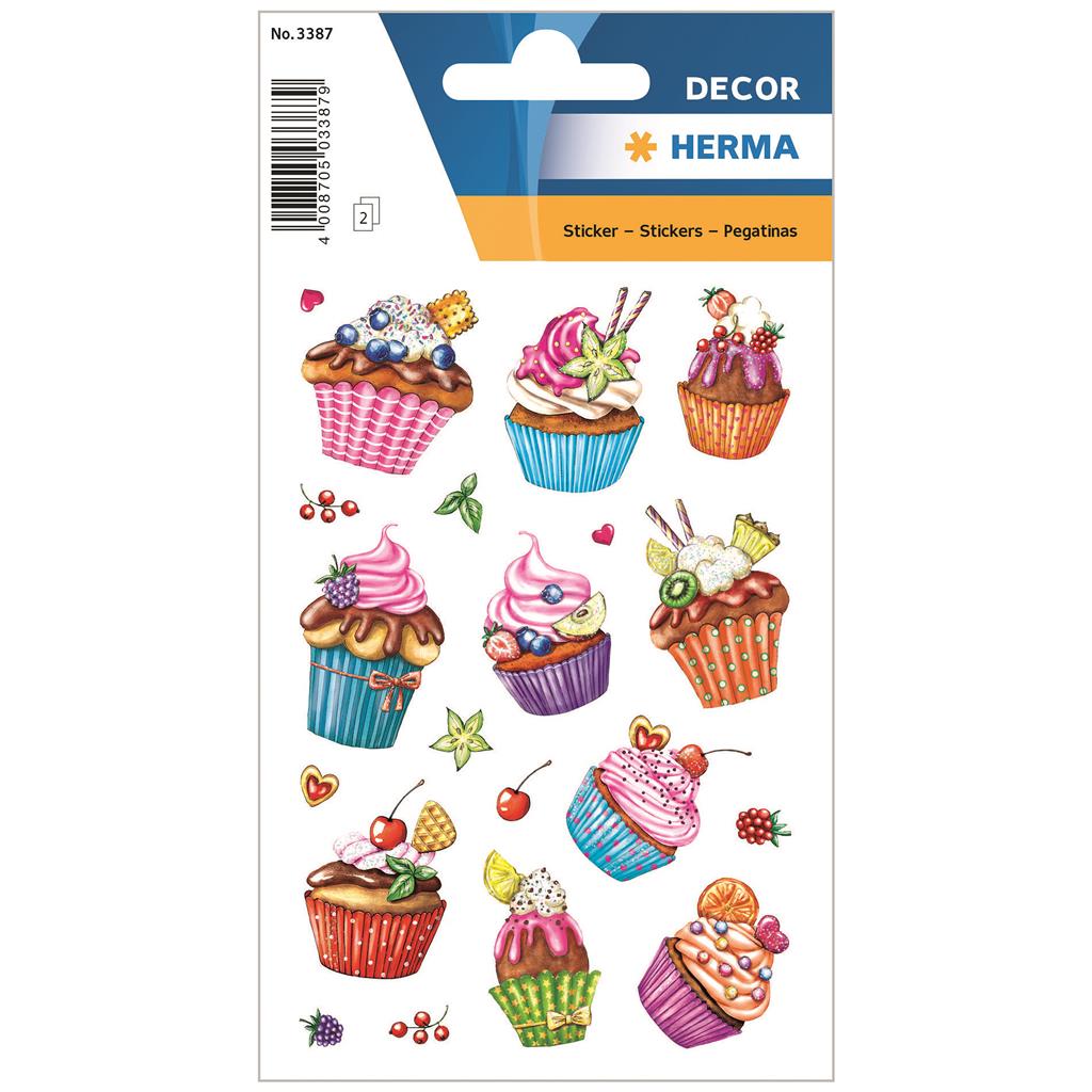 Sticker Decor Cupcakes, 2 BL