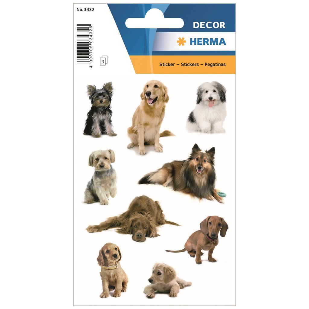 Sticker Decor Hundefotos, 3 BL