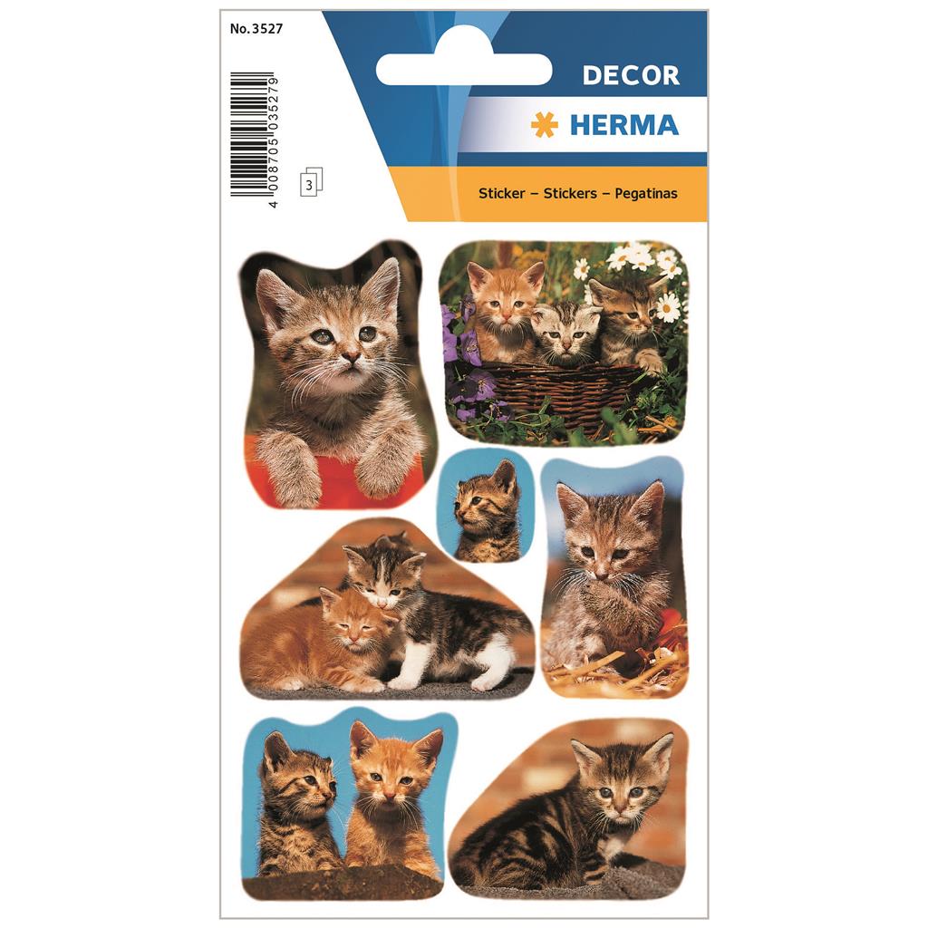 Sticker Decor Katzenfotos, 3 BL