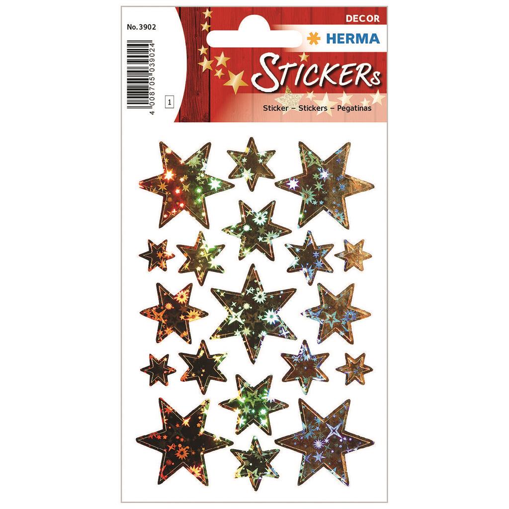 Sticker Decor Sterne Hologram, 1 BL