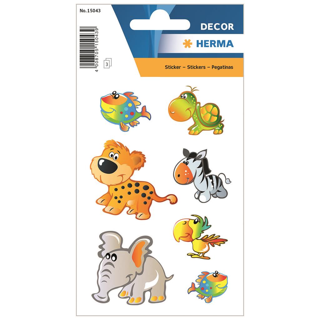 Sticker Decor Tierkinder, 3 BL