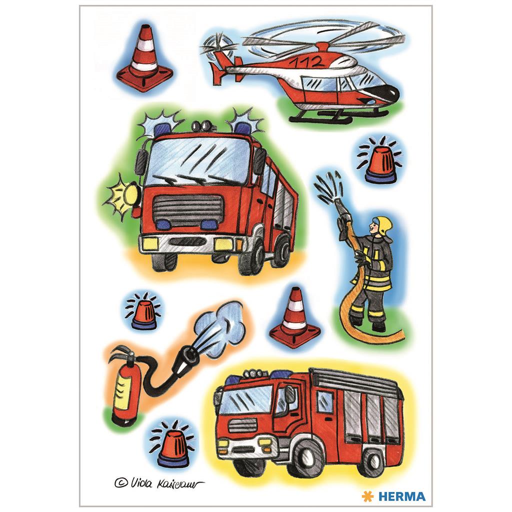 Sticker Decor Feuerwehr, 3 BL
