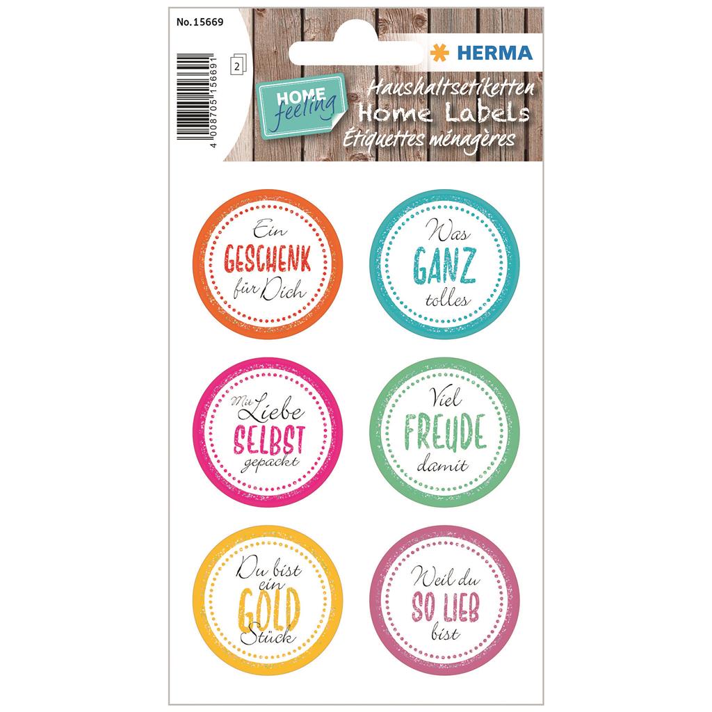 Sticker Home Viel Freude damit, 2 BL