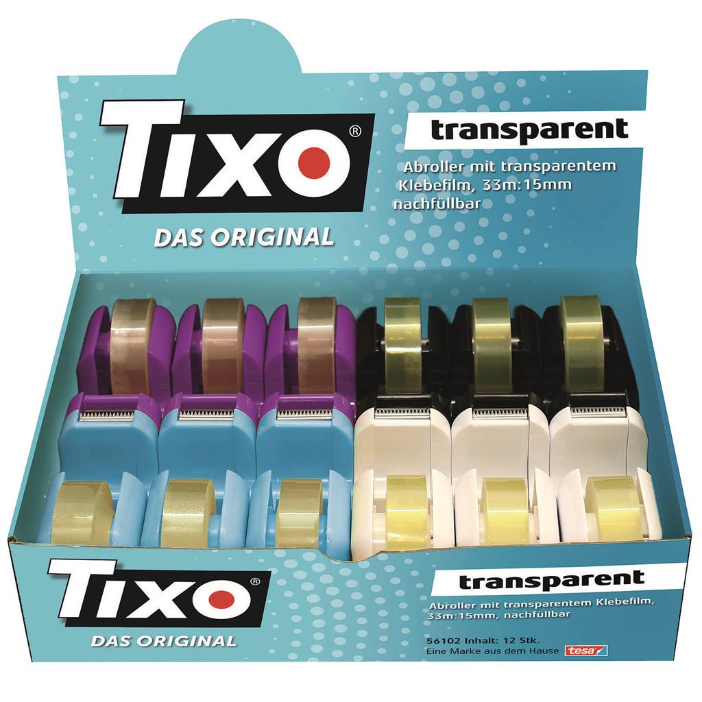 TIXO Klebefilm transparent im Abroller lose