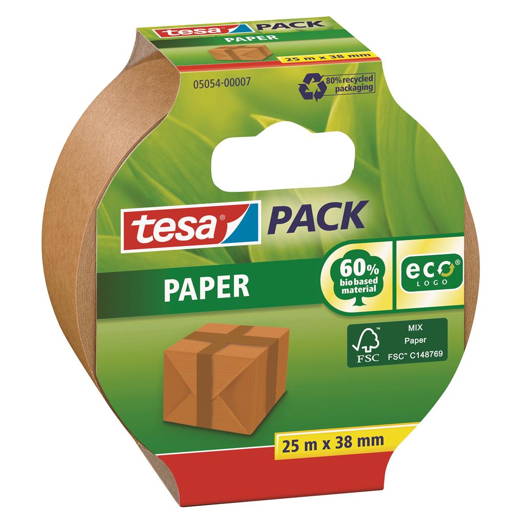 tesapack Paper ecoLogo, braun