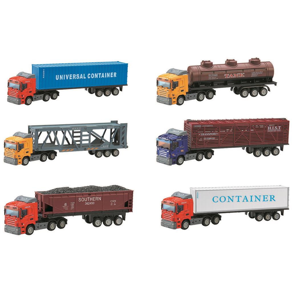 LKW Set 1:64 Die Cast, 6-fach sort.